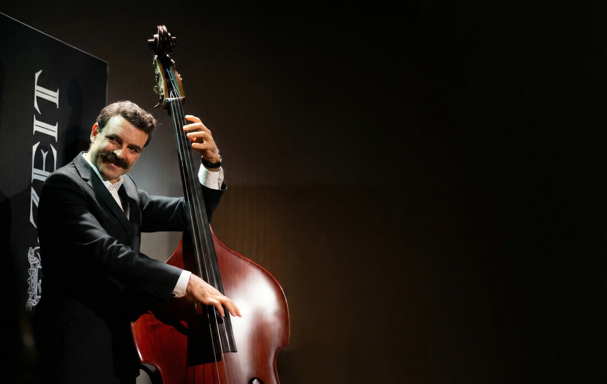 Christos Michalis with double bass